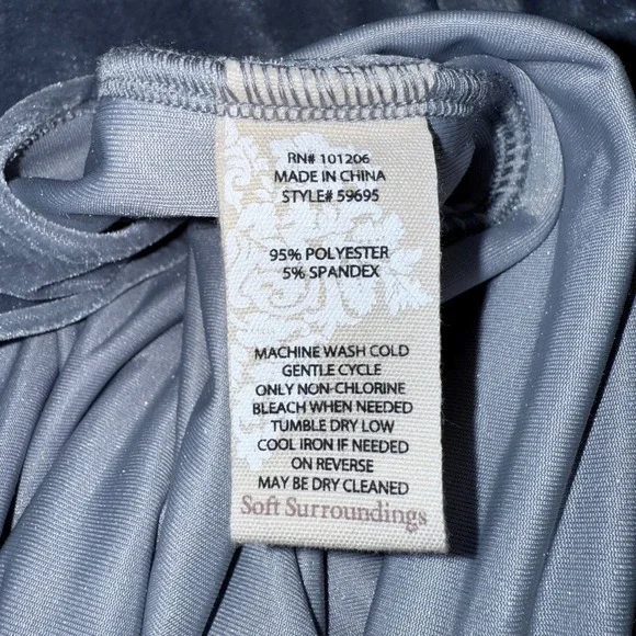 Soft Surroundings Velvet Boyfriend Tunic Button Down Shirt 3X Loungewear EUC - Picture 6 of 9